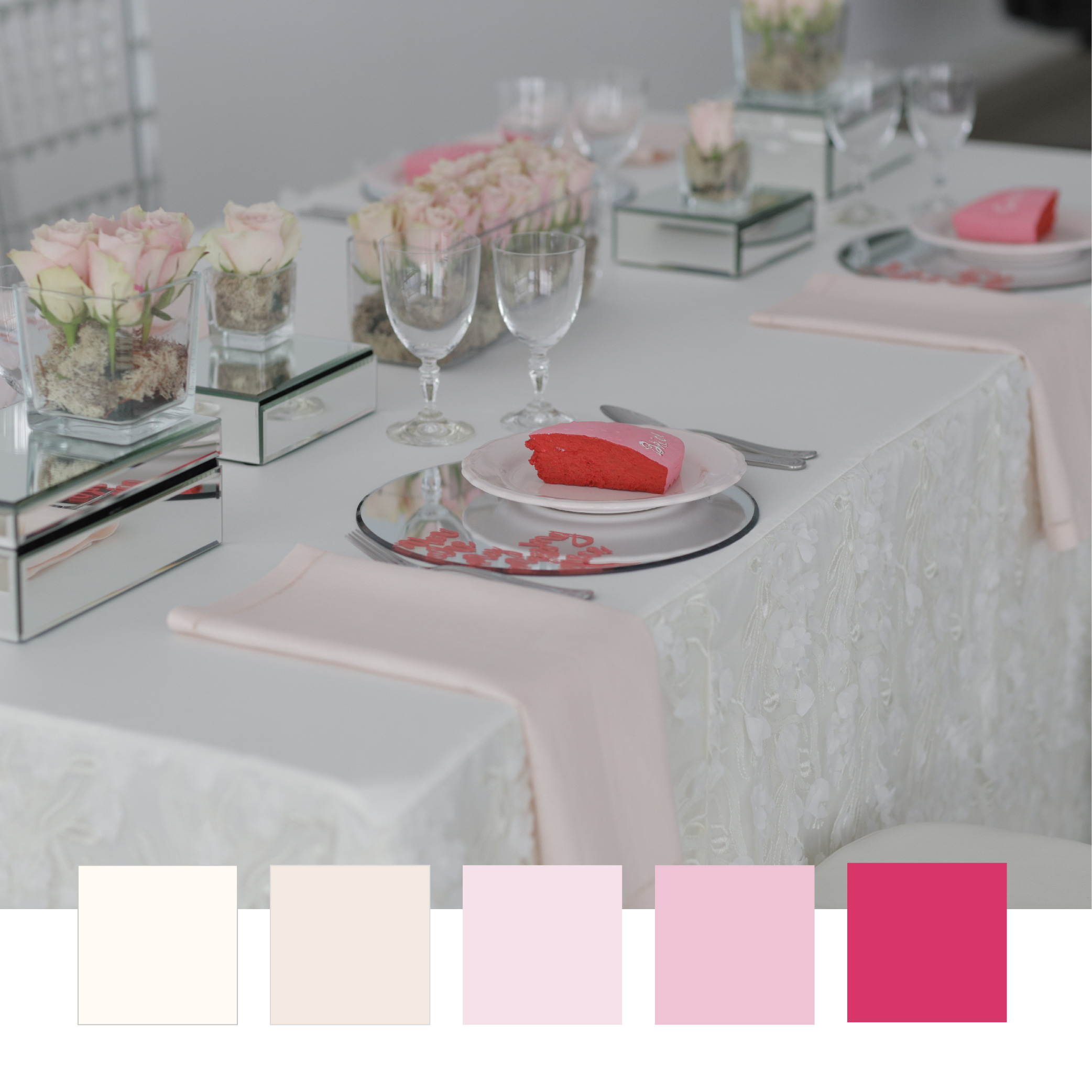Un buon table setting parte dalla scelta dei colori